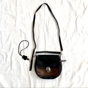 Roots Leather Satchel/ Crossbody Purse